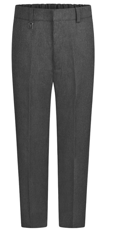 School Trousers - Zip & Clip- Primary School - Grey (Unisex)