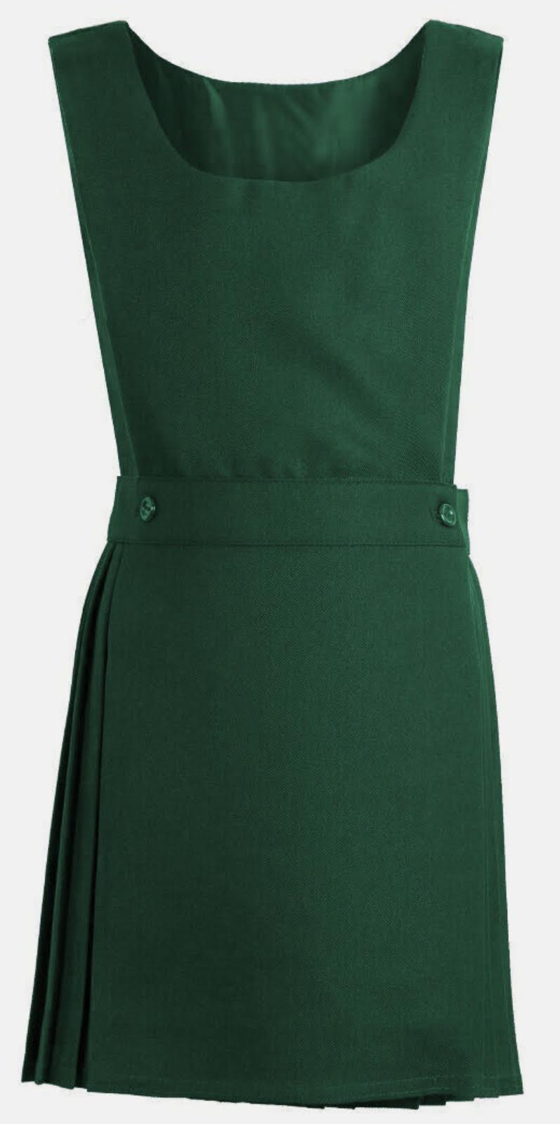 Classic Pinafore Pleated - Green
