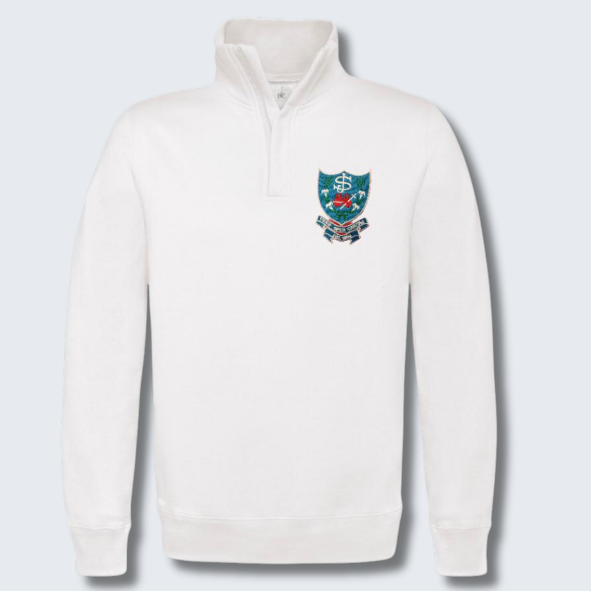 Mount Sackville PE White Quarter Zip