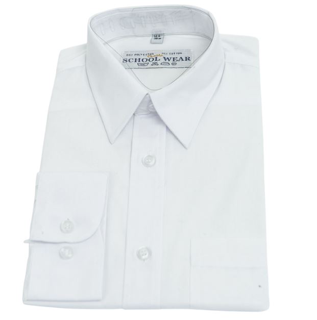 Blouse Long Sleeve Girls – White (Primary School)