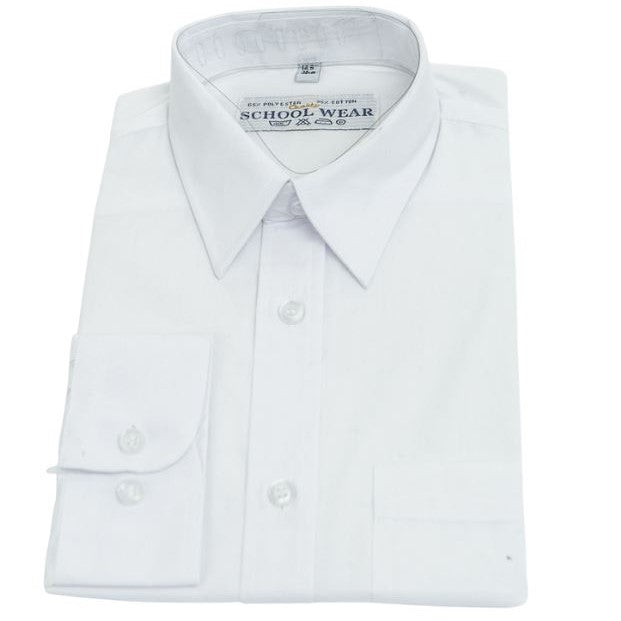 Shirts Long Sleeve Boys – White (Secondary School)