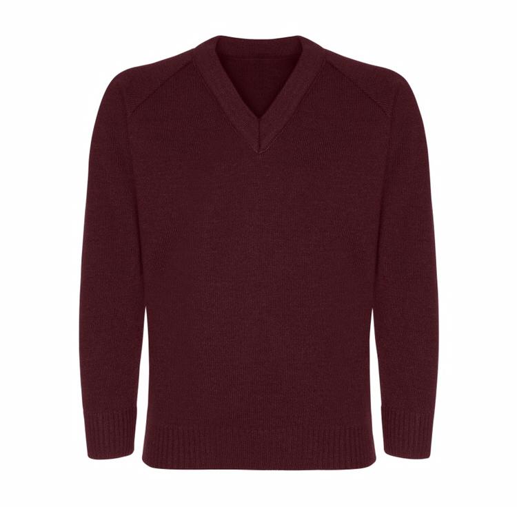 Knit Jumper - Wine (Uncrested)
