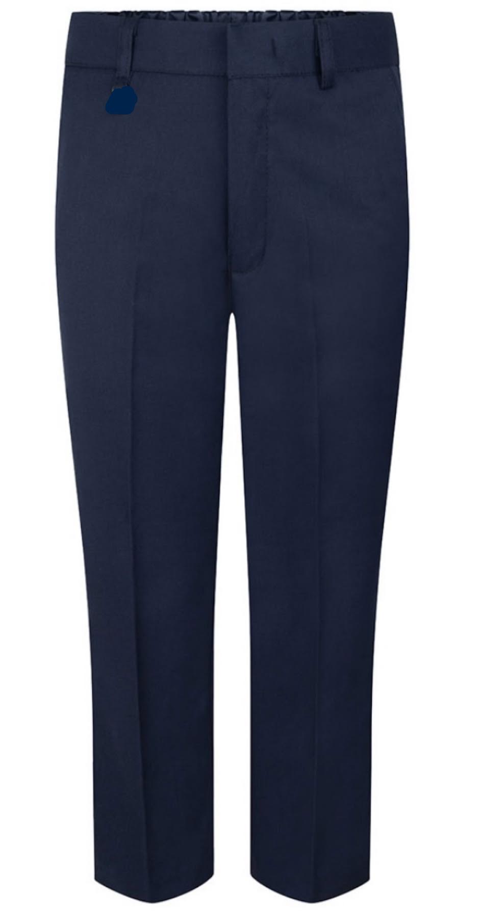 School Trousers - Zip & Clip- Primary School - Navy