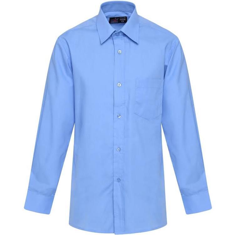 Shirts Long Sleeve Boys – Blue (Primary School)