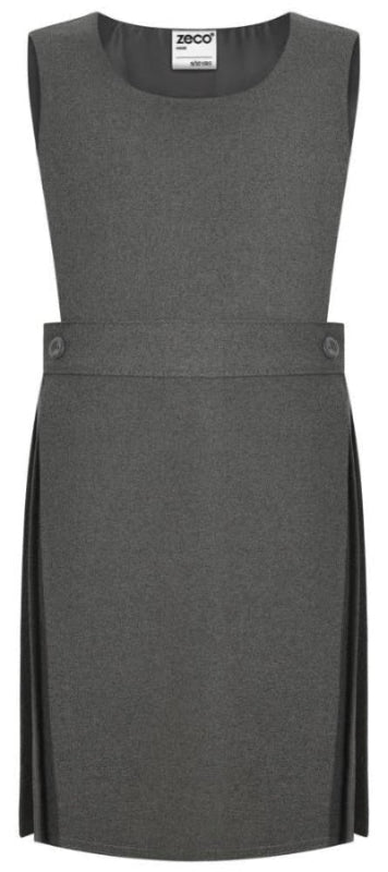 Classic Pinafore Pleated - Grey