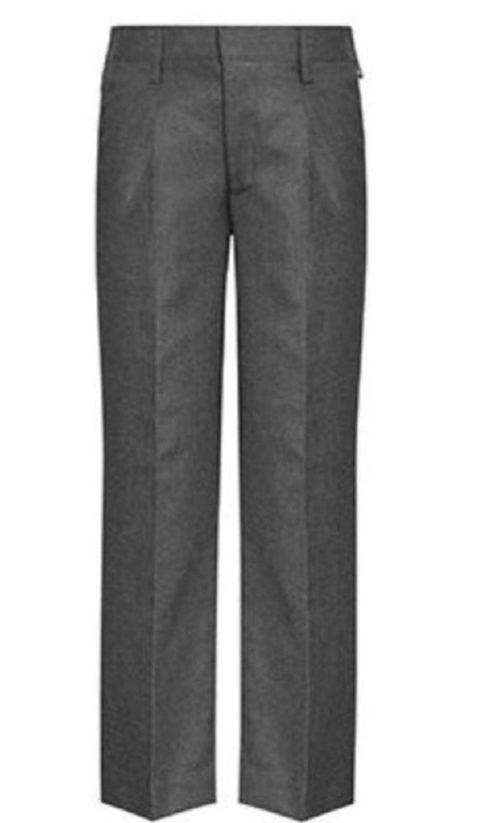 School Trousers - Zip & Clip - Primary School - Grey