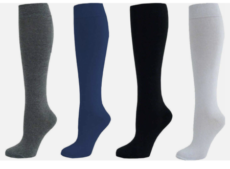 Knee High Socks - 3 Pack - Grey