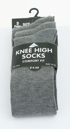 Knee High Socks Grey