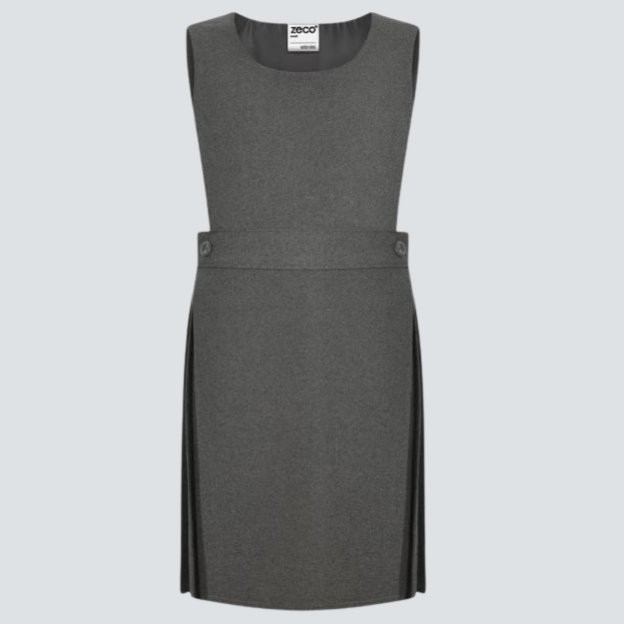 Classic Pinafore Pleated - Grey