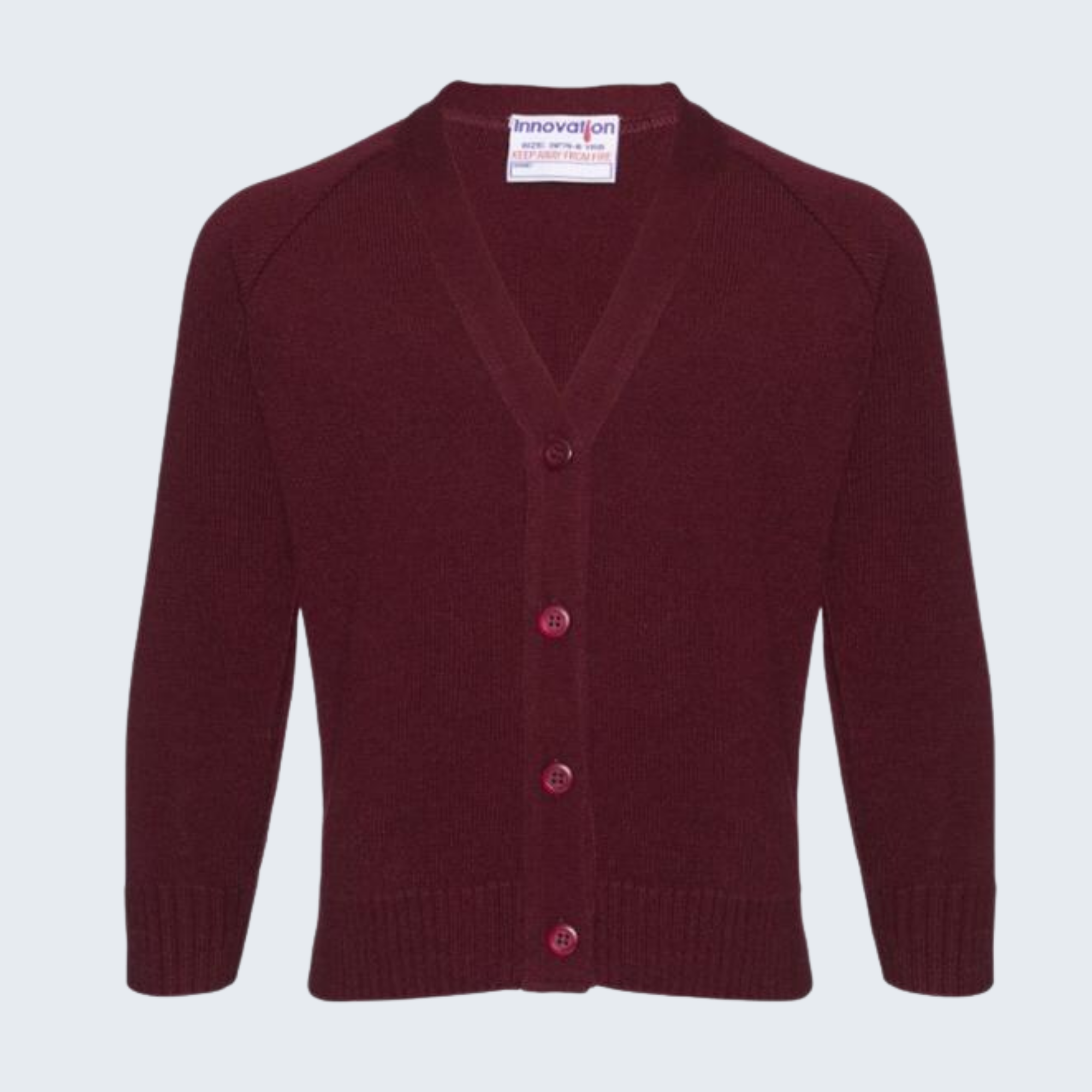 Knit Cardigan - Wine (Uncrested)