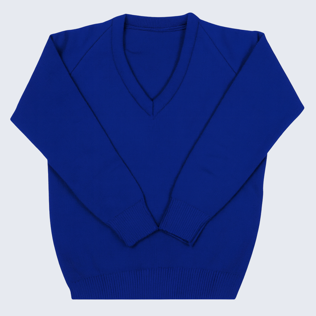 Knit Jumper – Royal Blue (Uncrested)